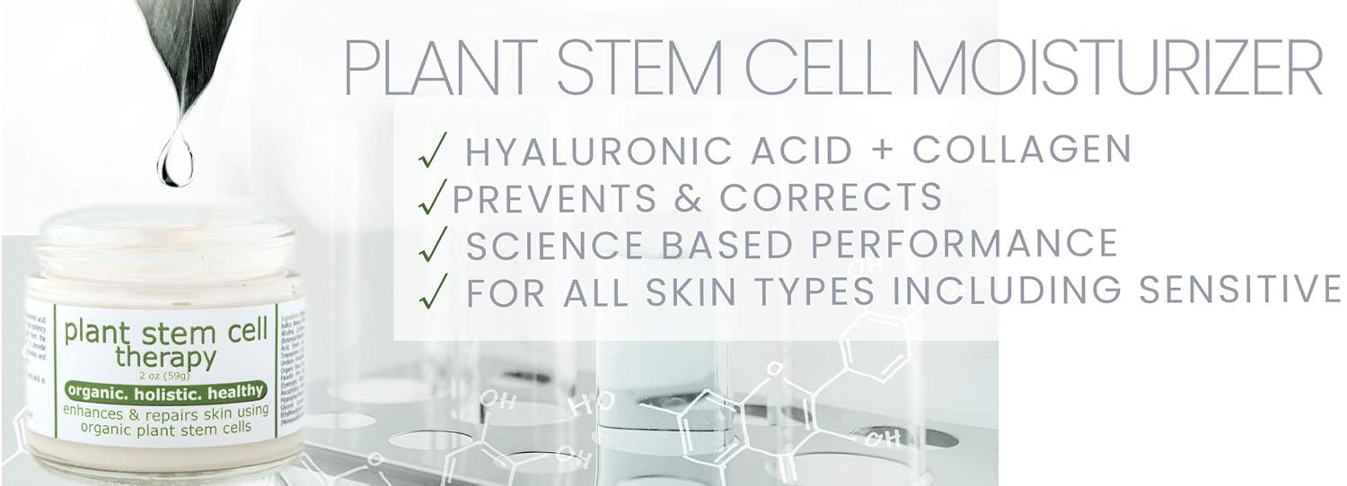 Plant Stem Cell Moisturizer with Collagen & Hyaluronic Acid