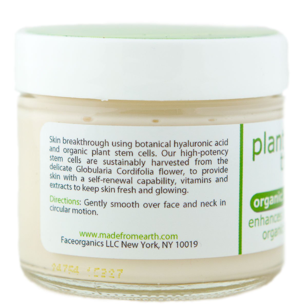 Plant Stem Cell Moisturizer with Collagen & Hyaluronic Acid