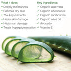 Pure Aloe Vera Skin Treatment - Organic Coconut, Olive Oil & Vitamin E, 2 oz