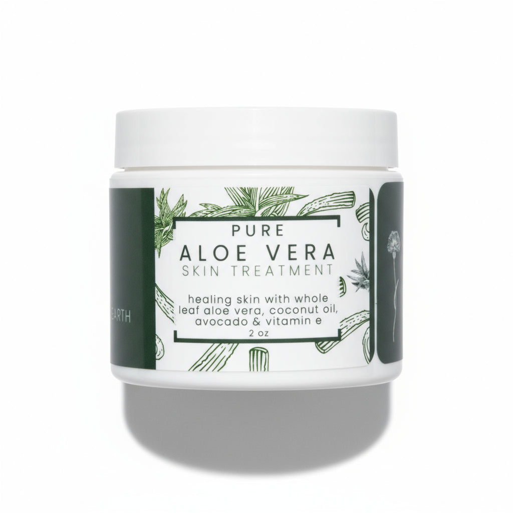 Made from Earth Pure Aloe Vera Skin Treatment - Organic Coconut, Olive Oil & Vitamin E, 2 oz