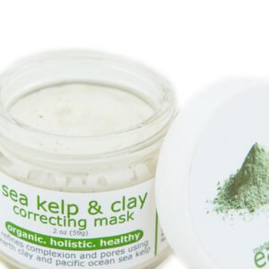 mask2 Sea Kelp & Clay Correcting Mask <h3>Refines complexion and pores using earth clay and pacific ocean sea kelp.</h3> Our clays contain properties that minimize pores, control oil and remove dead skin cells. The Sea Kelp & Clay Correcting Mask contains multiple organic ingredients and ocean minerals. Rich in antioxidant properties, the mask will soften and detox the skin. Users will experience a face tightening effect while the mask is drying. It is during the drying processes that dirt, oil and impurities are lifted from the face and into the clay mask. When the clay mask is washed off, so are the impurities that were trapped in the clay during the drying process. 2 oz. Recommended for all skin types, including sensitive skin. Users can expect visible results after one use.