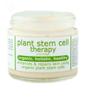 plant stemcell cap off Plant Stem Cell Therapy <h3>Organic plant stem cells and botanical hyaluronic acid.</h3> Skin breakthrough using botanical hyaluronic acid and organic plant stem cells. Our high-potency stem cells are sustainably harvested from the delicate Globularia Cordifolia Flower and the Undaria Pinnatifida sea vegetable. The this combined complex provides skin with a self-renewal capability, vitamins and extracts to keep skin fresh and glowing. 2 oz. The formula is designed to keep skin hydrated, and, help reduce the appearance of fine lines and wrinkles. The ingredients in this therapy are certified organic, and rich in antioxidant and plant oil ingredients. The therapy is ideal for normal, dry and sensitive skin types.